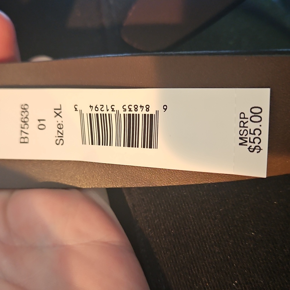 NEW! TIMBERLAND Genuine Leather Men's Dark Brown Belt XL 42/44. - Picture 3 of 4